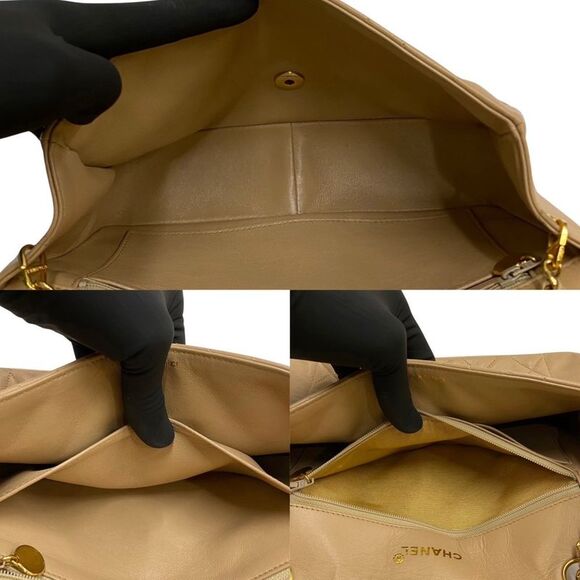 Chanel Diana Beige Leather Shoulder Bag (Pre-Owned) - Picture 5 of 9